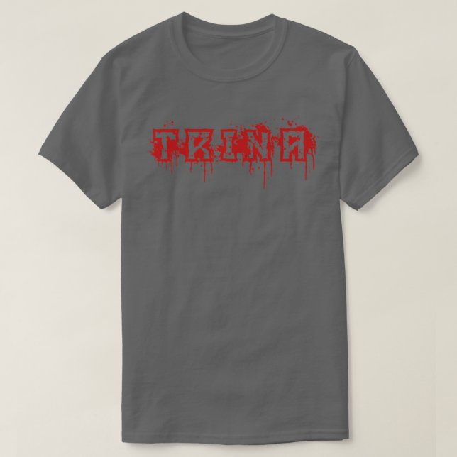 Camiseta Trina  First Name Halloween Costume Personalized  (Frente do Design)
