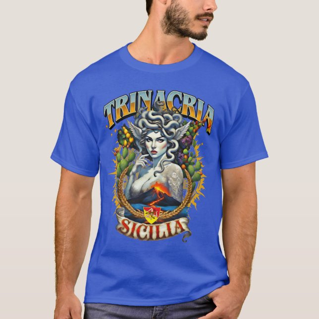Camiseta Trinacria Estilo Retro  (Frente)