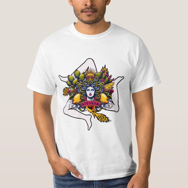 Camiseta Trinacria Siciliana (Frente)