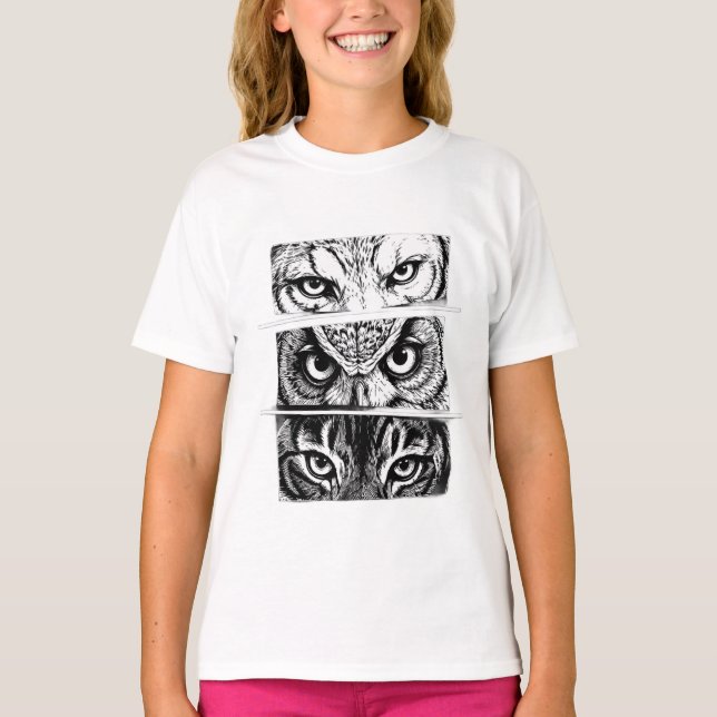 Camiseta Trindade de Águia Tigre Lobo (Frente)