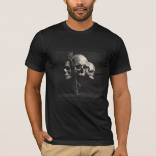 Camiseta Trindade de Cinza e Ossos – Arte Fina Gótica