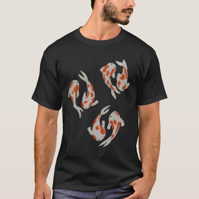 Camiseta Trindade de Peixes Koi (Frente)