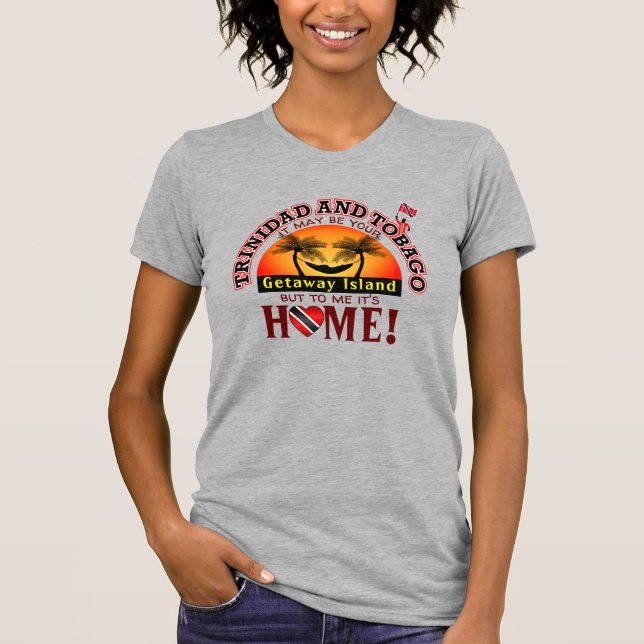 Camiseta Trindade e Tobago / Ilha de Férias (Frente)