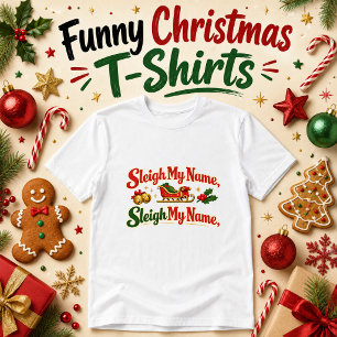 Camiseta Trine Minha Nome Humor Natal Divertido