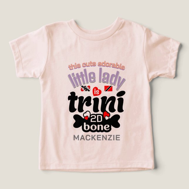 Camiseta Trini 2 de bone Little Lady (Design frontal)