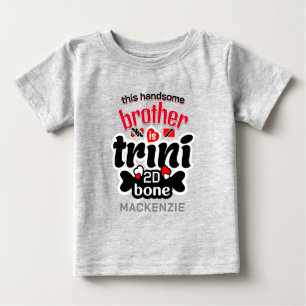 Camiseta Trini Baby Irmão Para De Bone