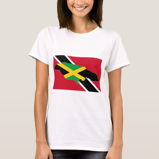 CAMISETA TRINI FLAG JAMAICA MAP (Frente)