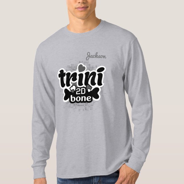 Camiseta Trini patriótico até os ossos com SEU NOME (Frente)