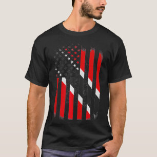 Camiseta Trinidad e America Flag Trinidadiano ou Tobagoni