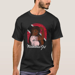 Camiseta Trinidad e Tobago Flag Girl Trinidadiana
