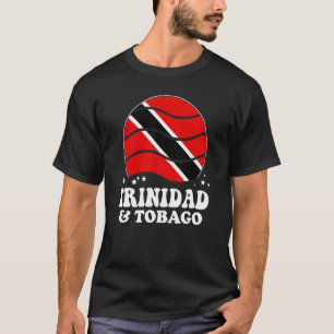 Camiseta Trinidad E Tobago Flag Vintage Rainbow Trinidadi