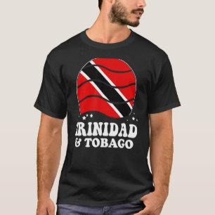 Camiseta Trinidad E Tobago Flag Vintage Rainbow Trinidadi