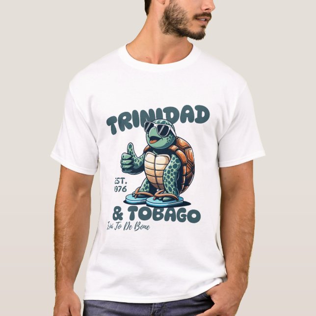 Camiseta Trinidad e Tobago, trini até os ossos (Frente)