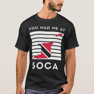 Camiseta Trinidad e Tobago você me pegou na bandeira da Soc