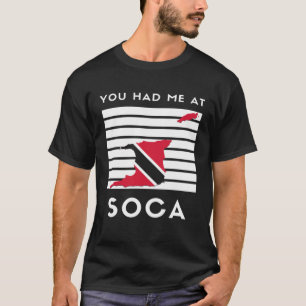 Camiseta Trinidad e Tobago você me pegou na bandeira da Soc
