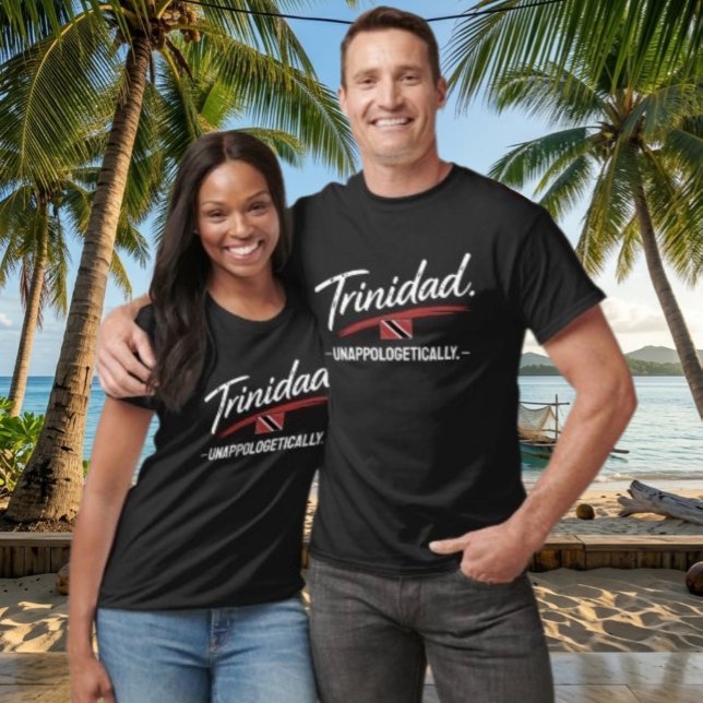 Camiseta Trinidad Orgulhosamente Orgulho TEXTO BRANCO (Criador carregado)