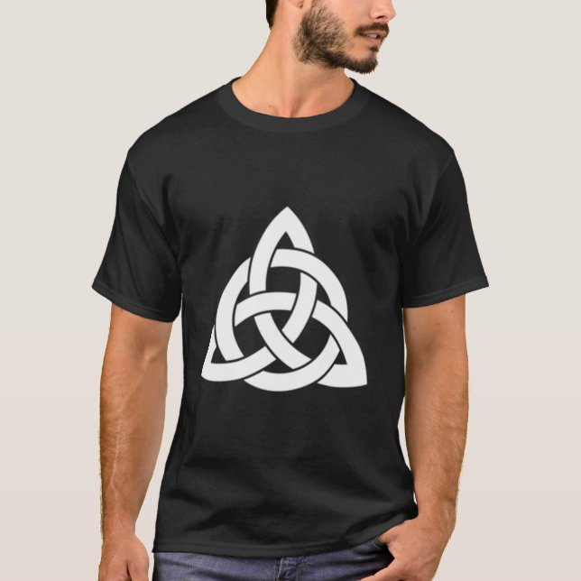 Camiseta Trinity Knot Irish Celt Triquetra Celtic Cross Chr (Frente)