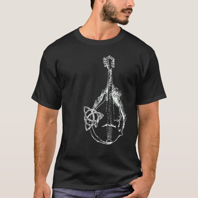 Camiseta Trinity Knot Norse Mandolin (Frente)