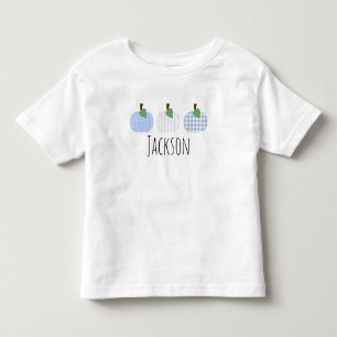 Camiseta Trio de Abóboras Azul Claro para Meninos