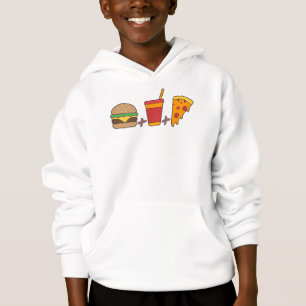 Camiseta Trio de Fast-Food: Hambúrguer, Refrigerante, Fatia