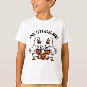 Camiseta Trio de Gansos Fantasmas Assustadores Personalizad