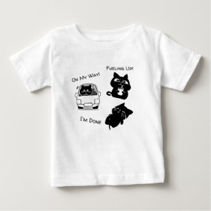 Camiseta Trio de Gatos Pretos Engraçados Diário Personalizá
