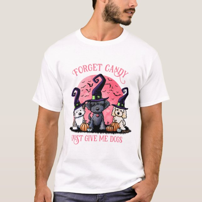 Camiseta Trio de Halloween do KiniArt (Frente)