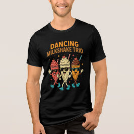 Camiseta Trio de Milkshake Dançante - Dinheiro Retro Engraç