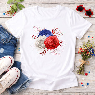 Camiseta Trio Floral Patriótico