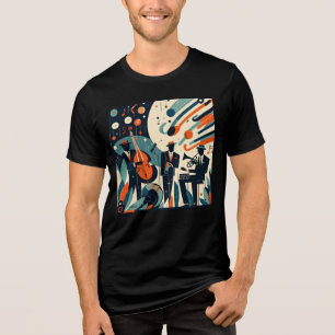 Camiseta Trio Moderno de Meados do Século da Era do Jazz