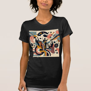 Camiseta Trio Psicodélico da Era do Jazz de Meados do Sécul