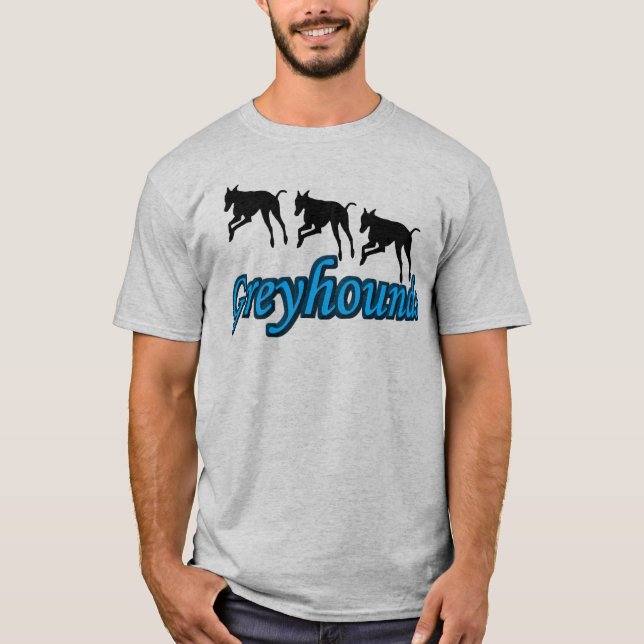 Camiseta Trio Silhouettes em Greyhound (Frente)