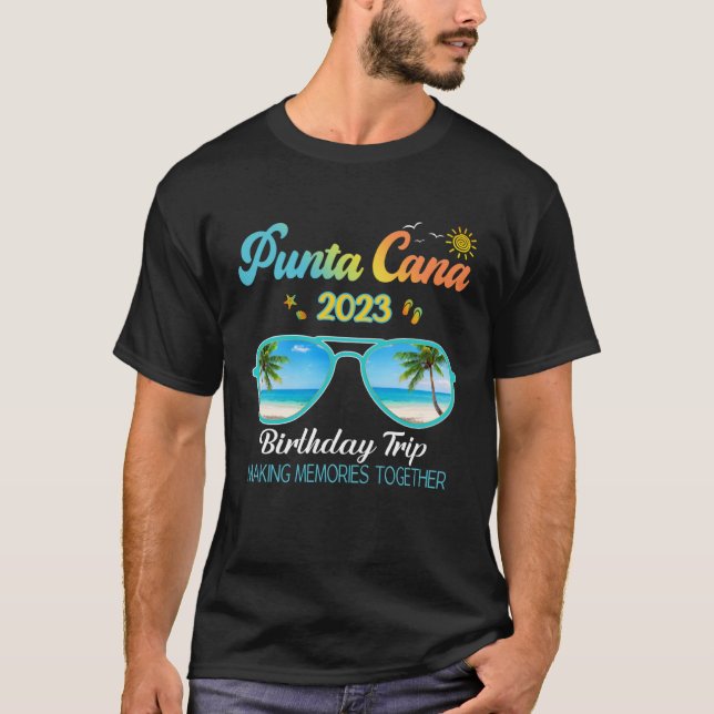 Camiseta Trip. 2023 da Família Punta Cana, República Domini (Frente)
