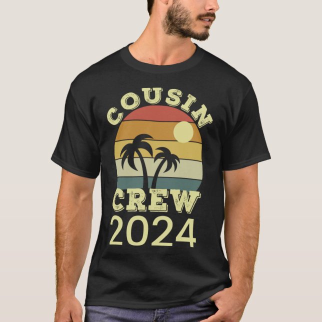 Camiseta Trip da Família Cousin Crew 2024 Summer Beach Vaca (Frente)