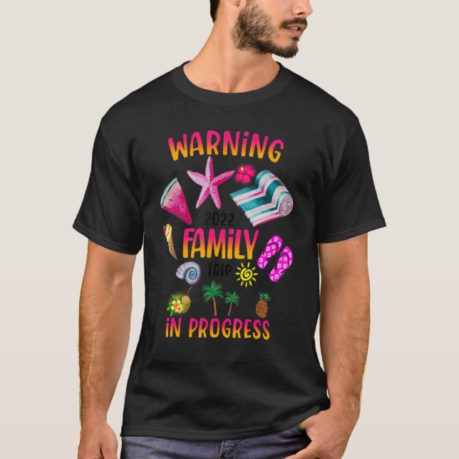 Camiseta Trip Da Família Summer Warning Em Curso Família 20 (Frente)
