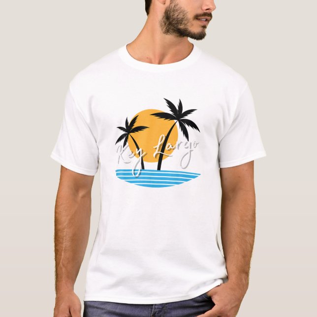 Camiseta Trip. de Férias da Palma da Praia da Largo da Chav (Frente)