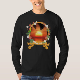 Camiseta Trip de férias de verão oeste com chave gráfica co