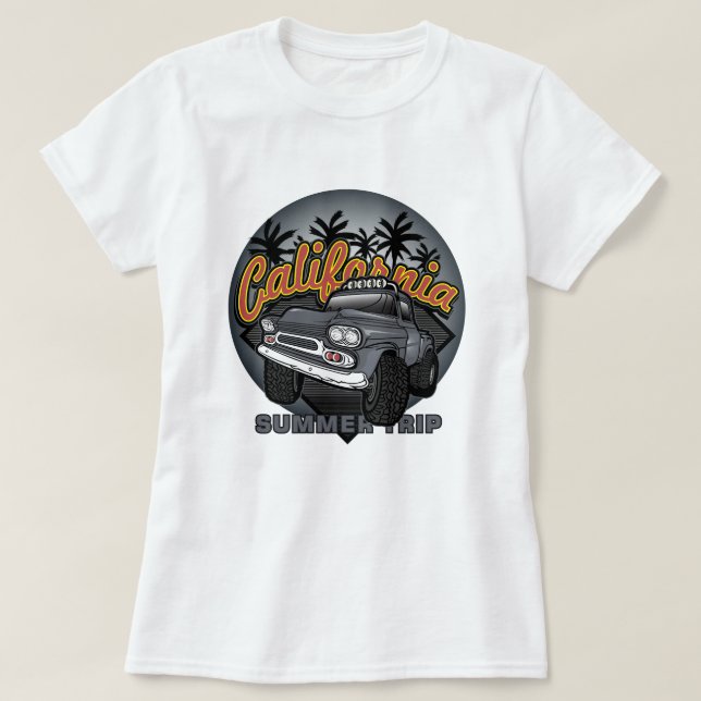 Camiseta Trip de Verão da Califórnia (Frente do Design)