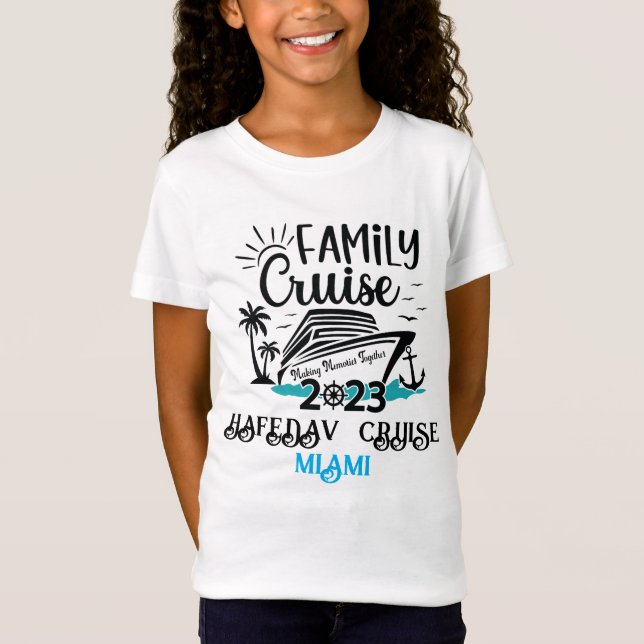 Camiseta Trip Sunset T da Família de Navios de Cruzeiro Per (Frente)