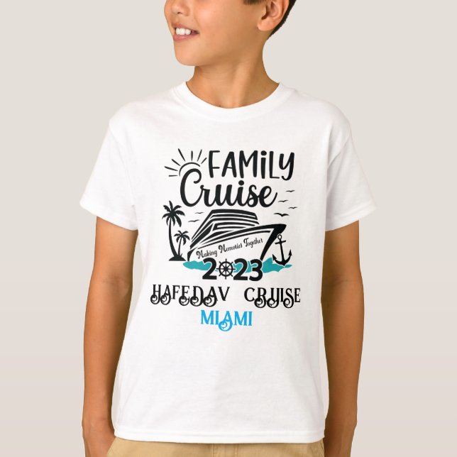 Camiseta Trip Sunset T da Família de Navios de Cruzeiro Per (Frente)