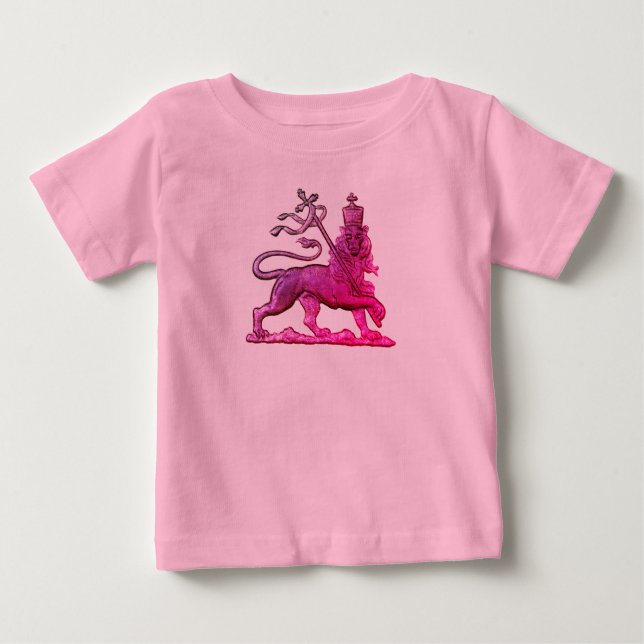 Camiseta Tripa de Judá Baby Rasta Lion Roots (Frente)