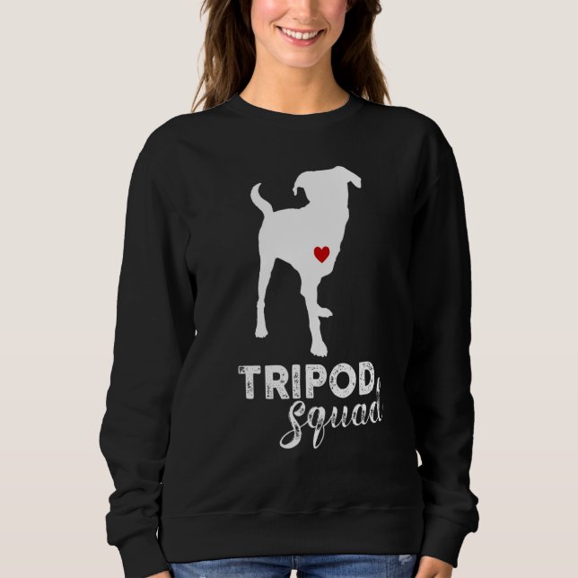 Camiseta Tripé Esquadrão Esquerdo Perna Frontal Amputeo Trê (Frente)