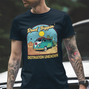 Camiseta Tripina de estrada,Viagem de saia,Camisa de férias