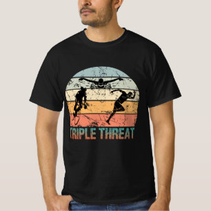 Camiseta Tripla Ameaça - Atleta Triathlon