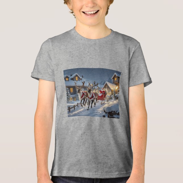 Camiseta Tripla Bella+Canvas Juventude (Frente)