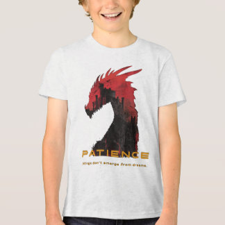 Camiseta Tripla para Jovens com Paciência