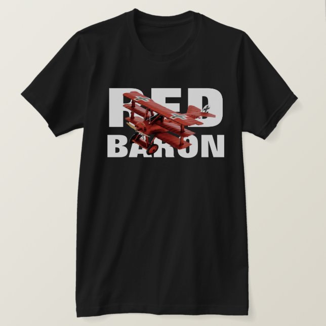 Camiseta Triplano Red Baron Fokker (Frente do Design)