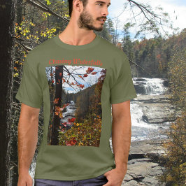 Camiseta Triple Falls Blue Ridge Mounts Fotografia