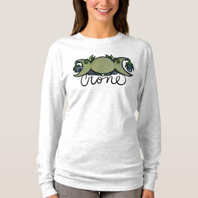 Camiseta Triple Moon Crone Goddese Pagan Art (Frente)