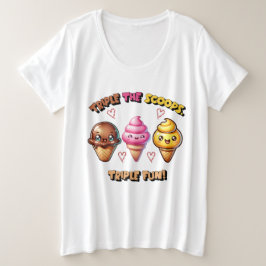 Camiseta Triple os Scoops, Triple Divertido!